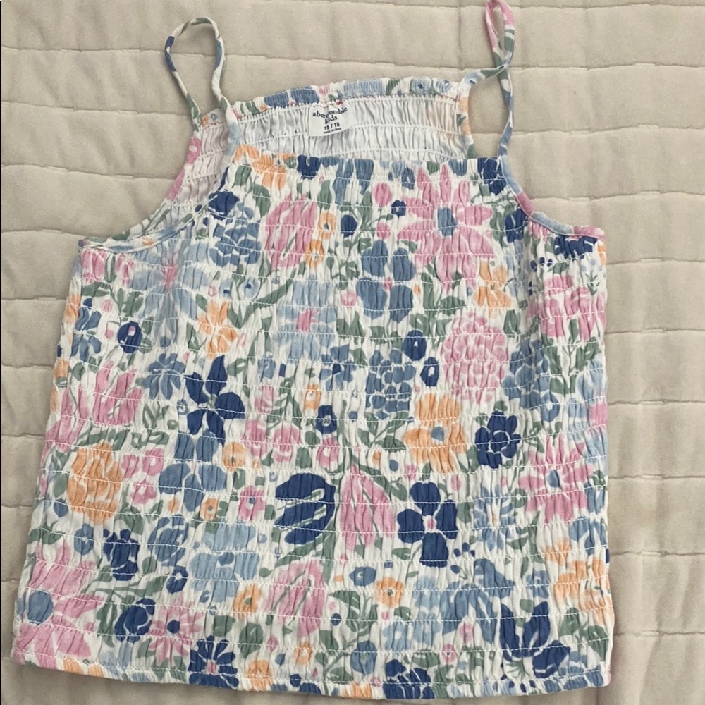 Abercrombie Floral Girls Top - Multicolor 15/16